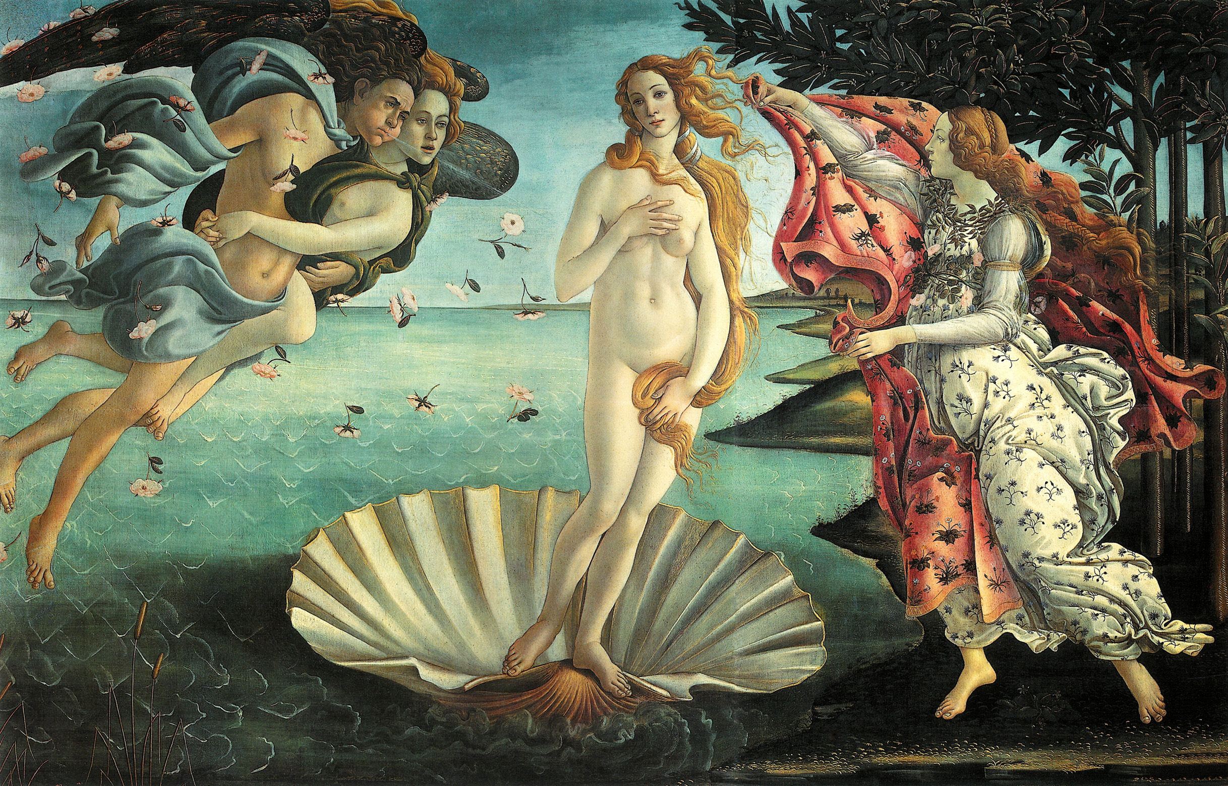 Botticelli Venus Florence Uffizi Gallery Painting Art Renaissance