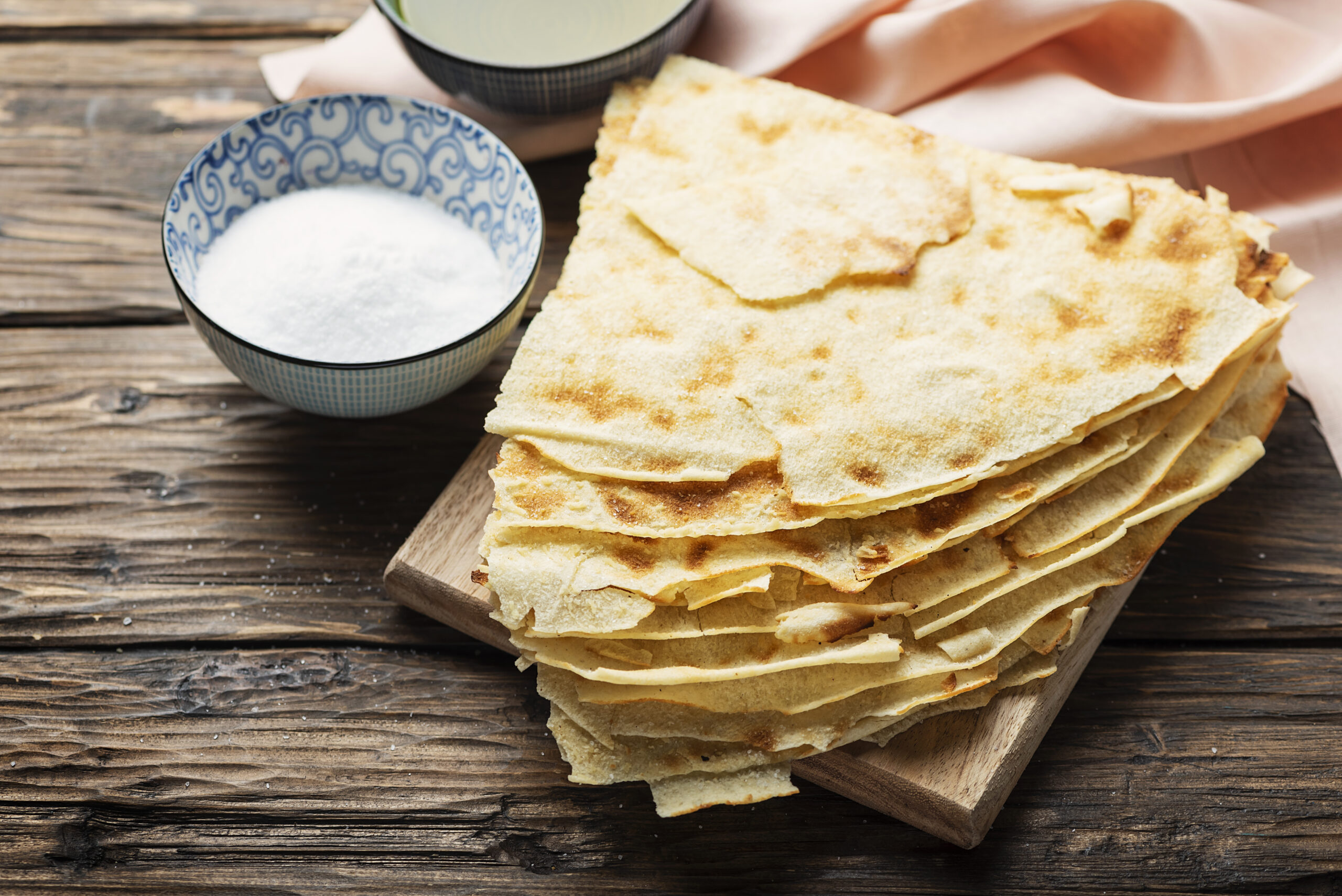 Traditional sardinian bread Guttiau