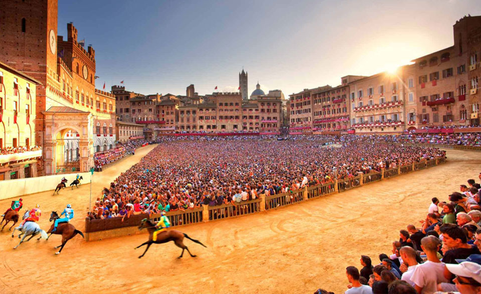 Florence Siena Palio Piazza del Campo