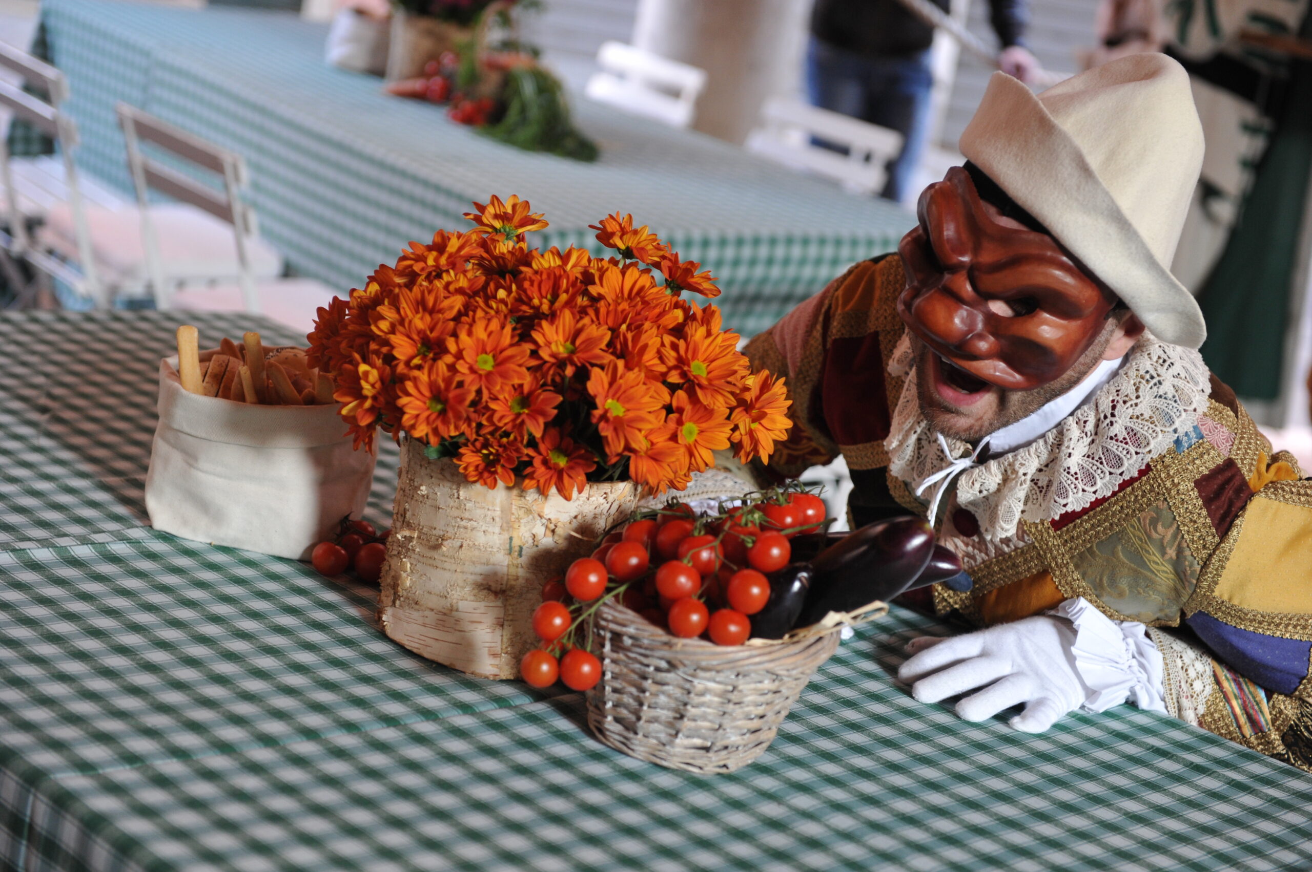 Arlecchino Costume Rialto Fish Market Venice Party