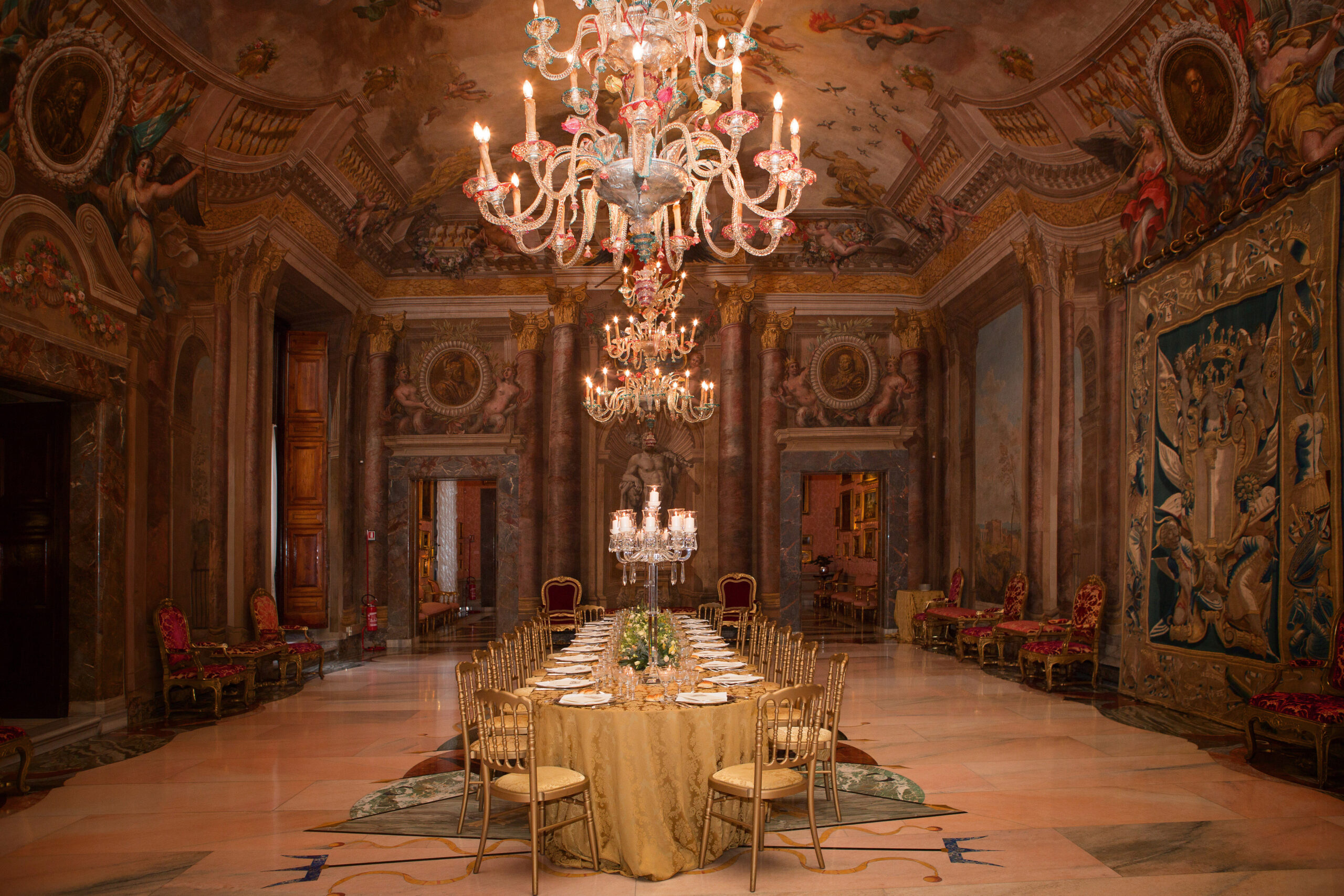 Rome Colonna Palace Gala Dinner event